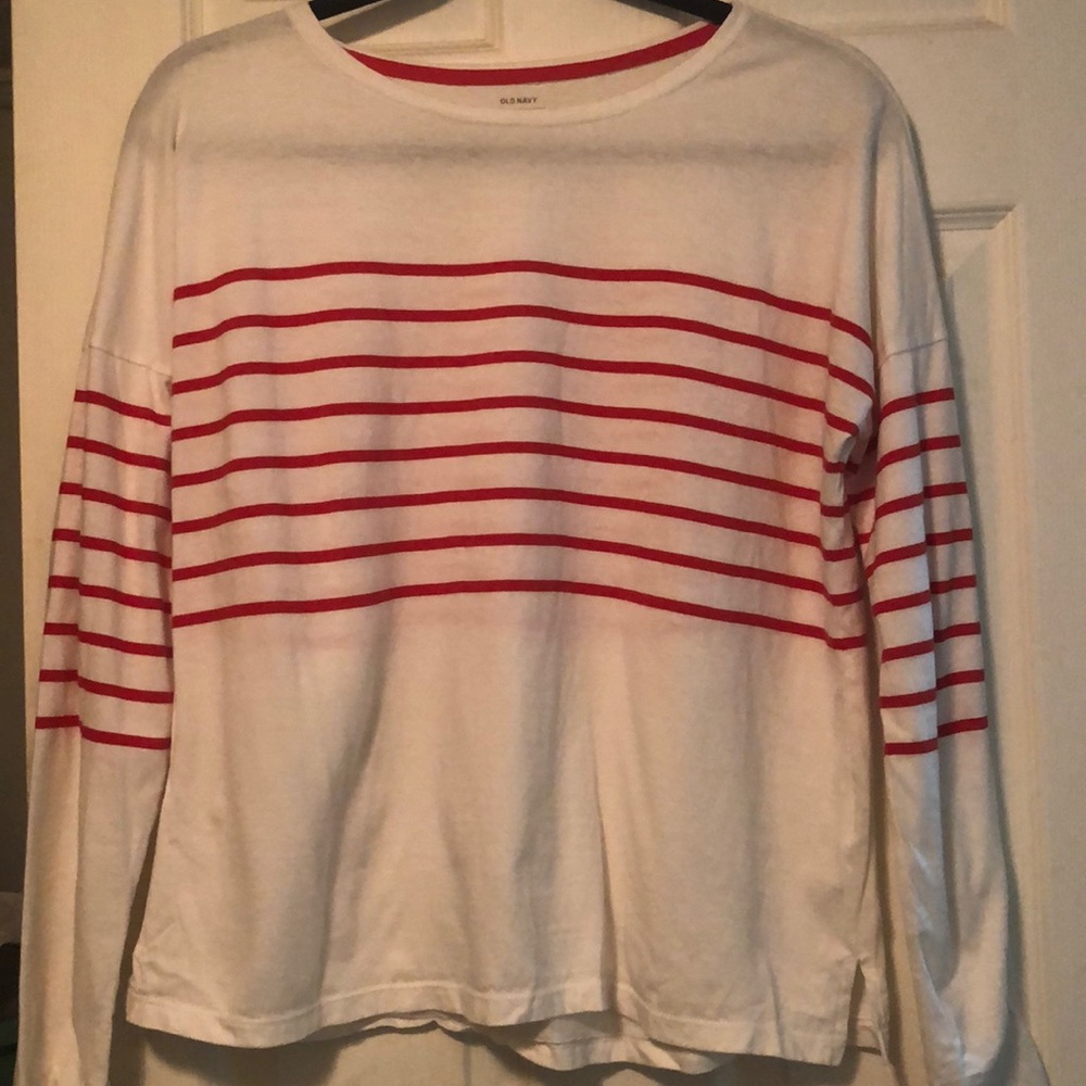 Red and white striped shirt